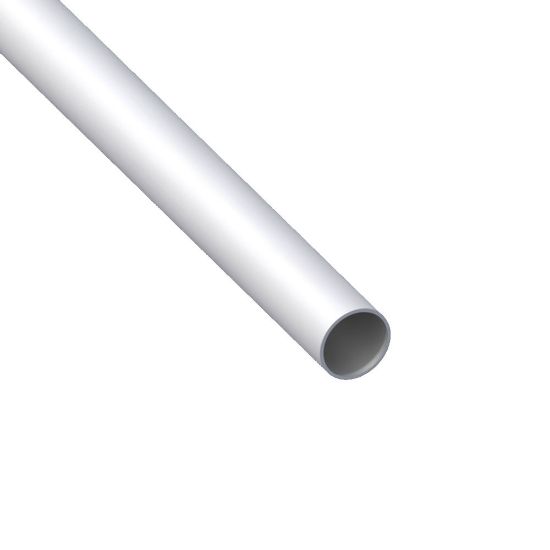 Immagine di TUBO TONDO DIAMETRO 10 MM SPESSORE 1 MM ALLUMINIO ARGENTO LUNGHEZZA 2 MT