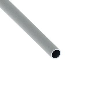 Immagine di TUBO TONDO DIAMETRO 10 MM SPESSORE 1 MM ALLUMINIO INOX SPAZZOLATO LUNGHEZZA 1 MT