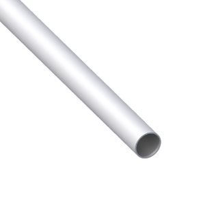 Immagine di TUBO TONDO DIAMETRO 16 MM SPESSORE 1 MM ALLUMINIO ARGENTO LUNGHEZZA 1 MT