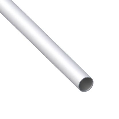 Immagine di TUBO TONDO DIAMETRO 16 MM SPESSORE 1 MM ALLUMINIO ARGENTO LUNGHEZZA 1 MT