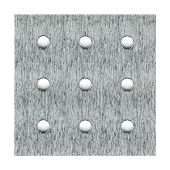 Immagine di LAMIERA ALLUMINIO NATURALE CON PERFORAZIONE TONDA SPESSORE 1,5 MM x 250 MM x 500 MM