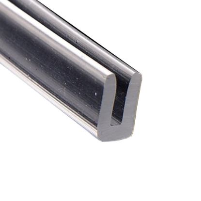 Immagine di PROFILO PER GUARNIZIONI 5 MM x 6 MM SPESSORE 1,8 PLASTICA TPE TRASPARENTE LUNGHEZZA 2,5 MT