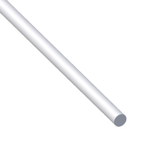 Immagine di BARRA TONDA DIAMETRO 4 MM ALLUMINIO ARGENTO LUNGHEZZA 1 MT