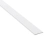 Immagine di BARRA PIATTA 30 MM x 2 MM ALLUMINIO BIANCO LUNGHEZZA 1 MT