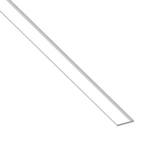 Immagine di BARRA PIATTA 25 MM x 2 MM ALLUMINIO BRILLANTE LUNGHEZZA 1 MT