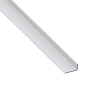Immagine di ANGOLARE 40 MM x 10 MM SPESSORE 2 MM PVC BIANCO LUNGHEZZA 2 MT