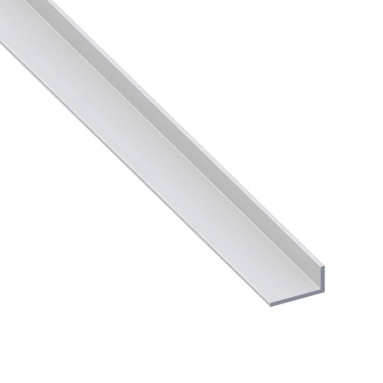 Immagine di ANGOLARE 25 MM x 20 MM SPESSORE 2 MM PVC BIANCO LUNGHEZZA 2 MT