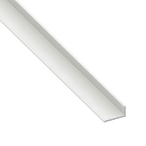Immagine di ANGOLARE 20 MM x 10 MM SPESSORE 1,5 MM PVC BIANCO LUNGHEZZA 2 MT