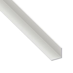 Immagine di ANGOLARE 15 MM x 15 MM SPESSORE 1 MM PVC BIANCO LUNGHEZZA 2 MT