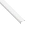 Immagine di ANGOLARE 25 MM x 28 MM SPESSORE 1 MM PVC BIANCO LUNGHEZZA 1 MT