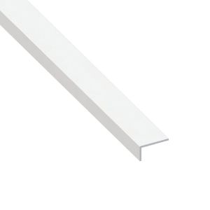 Immagine di ANGOLARE 16 MM x 25 MM SPESSORE 1 MM PVC BIANCO LUNGHEZZA 1 MT