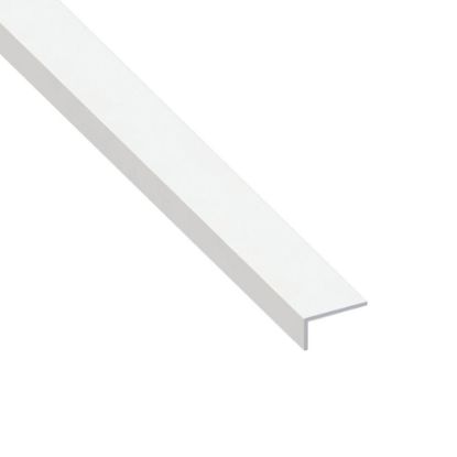 Immagine di ANGOLARE 16 MM x 25 MM SPESSORE 1 MM PVC BIANCO LUNGHEZZA 1 MT