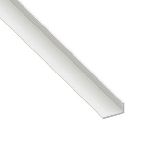 Immagine di ANGOLARE 30 MM x 20 MM SPESSORE 3 MM PVC BIANCO LUNGHEZZA 1 MT