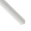 Immagine di ANGOLARE 25 MM x 25 MM SPESSORE 1 MM PVC BIANCO LUNGHEZZA 1 MT