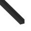 Immagine di ANGOLARE 20 MM x 20 MM SPESSORE 1 MM PVC NERO LUNGHEZZA 1 MT