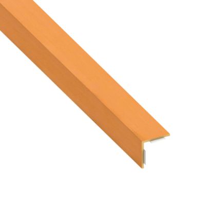 Immagine di ANGOLARE AUTOADESIVO 20 MM x 20 MM SPESSORE 1 MM PVC FAGGIO LUNGHEZZA 2,5 MT