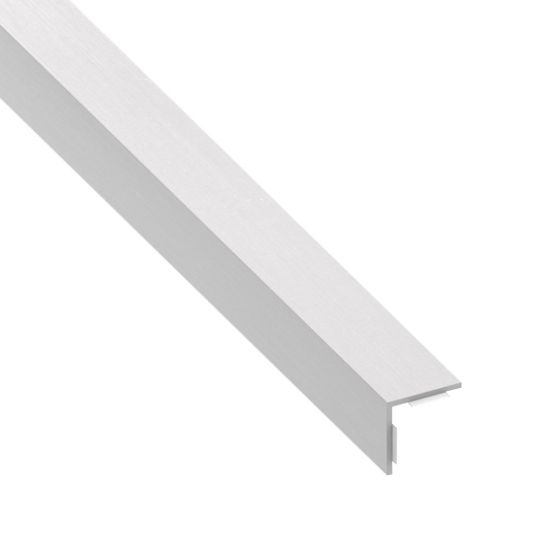 Immagine di ANGOLARE AUTOADESIVO 20 MM x 20 MM SPESSORE 1,5 MM PVC ACCIAIO INOX LUNGHEZZA 2,5 MT