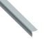 Immagine di ANGOLARE AUTOADESIVO 20 MM x 20 MM SPESSORE 1 MM PVC GRIGIO LUCIDO LUNGHEZZA 1 MT