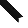 Immagine di ANGOLARE AUTOADESIVO 20 MM x 20 MM SPESSORE 1 MM PVC NERO LUNGHEZZA 1 MT