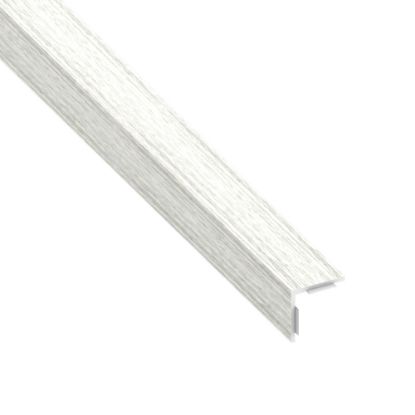 Immagine di ANGOLARE AUTOADESIVO 30 MM x 30 MM SPESSORE 1,1 MM PVC LEGNO BIANCO LUNGHEZZA 1 MT