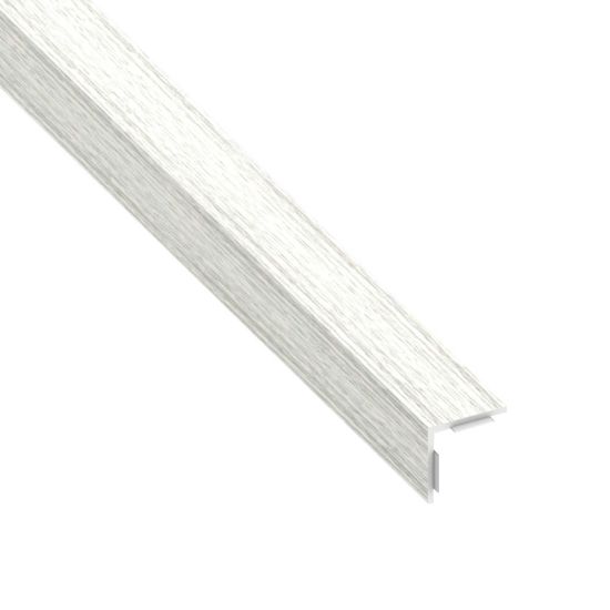 Immagine di ANGOLARE AUTOADESIVO 30 MM x 30 MM SPESSORE 1,1 MM PVC LEGNO BIANCO LUNGHEZZA 1 MT