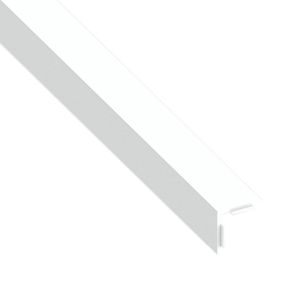 Immagine di ANGOLARE AUTOADESIVO 30 MM x 30 MM SPESSORE 1 MM PVC BIANCO LUNGHEZZA 1 MT