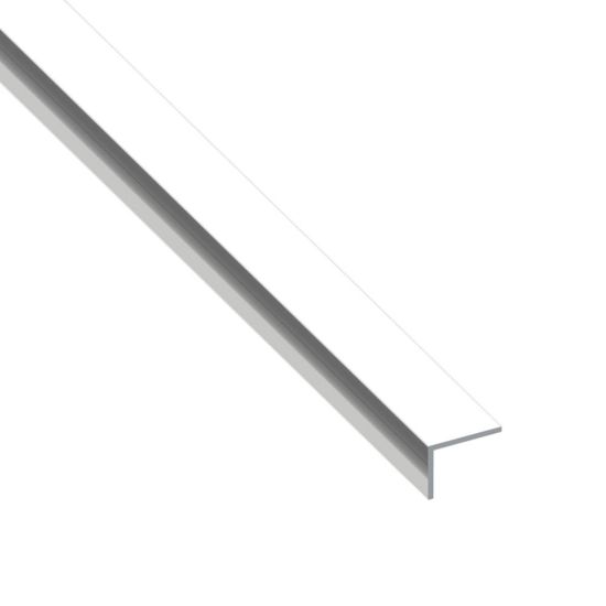 Immagine di ANGOLARE 25 MM x 20 MM SPESSORE 1 MM ALLUMINIO BRILLANTE LUNGHEZZA 1 MT
