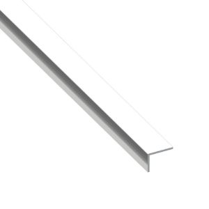 Immagine di ANGOLARE 20 MM x 10 MM SPESSORE 1 MM ALLUMINIO BRILLANTE LUNGHEZZA 1 MT