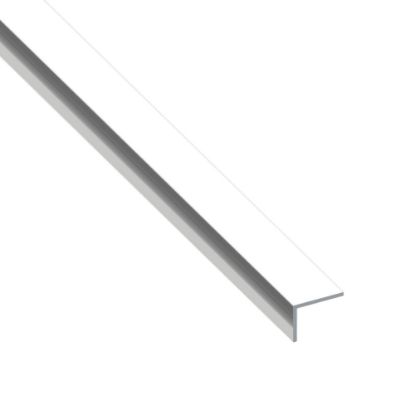 Immagine di ANGOLARE 20 MM x 10 MM SPESSORE 1 MM ALLUMINIO BRILLANTE LUNGHEZZA 1 MT