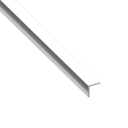 Immagine di ANGOLARE 30 MM x 30 MM SPESSORE 1 MM ALLUMINIO BRILLANTE LUNGHEZZA 1 MT