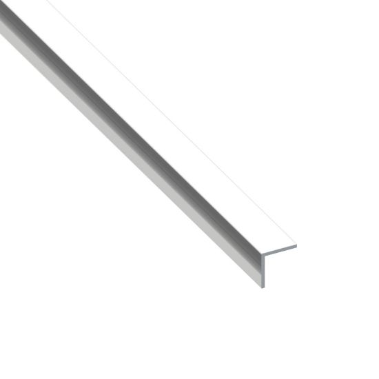 Immagine di ANGOLARE 15 MM x 15 MM SPESSORE 1 MM ALLUMINIO BRILLANTE LUNGHEZZA 1 MT