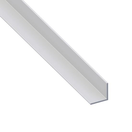 Immagine di ANGOLARE 25 MM x 25 MM SPESSORE 1,5 MM ALLUMINIO COLORE ARGENTO LUNGHEZZA 2 MT