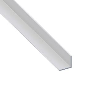 Immagine di ANGOLARE 25 MM x 25 MM SPESSORE 1,5 MM ALLUMINIO COLORE ARGENTO LUNGHEZZA 1 MT