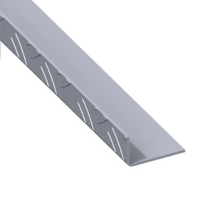 Immagine di ANGOLARE 29,5 MM x 53 MM SPESSORE 1,5 MM ALLUMINIO LAMIERA STRIATA LUNGHEZZA 1 MT