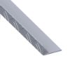 Immagine di ANGOLARE 23,5 MM x 43 MM SPESSORE 1,5 MM ALLUMINIO LAMIERA STRIATA LUNGHEZZA 1 MT