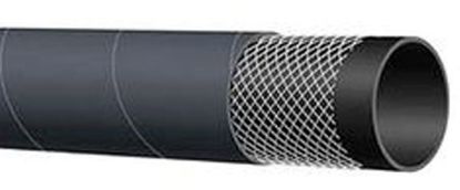 Immagine di TUBO IN GOMMA NERO PER GAS GPL PROPANO-BUDANO RETINATO 3 STRATI ROTOLO DA 100 MT