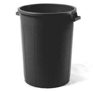 Immagine di CONTENITORE PVC NERO TRONCOCONICO 100 LT (BIGONZO)