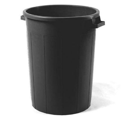 Immagine di CONTENITORE PVC NERO TRONCOCONICO 100 LT (BIGONZO)