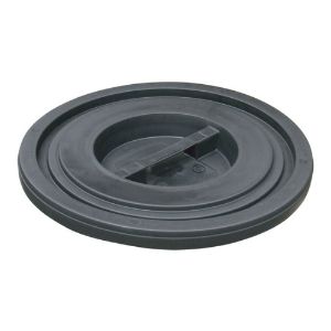 Immagine di COPERCHIO PER BIDONE PVC NERO 75 LT COLORE NERO