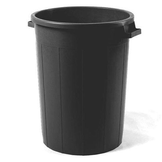 Immagine di CONTENITORE PVC NERO TRONCOCONICO 50 LT (BIGONZO)