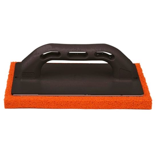 Immagine di FRATTONE IN SPUGNA ARANCIO GRANA GROSSA 220x140 MM STAMPLAST