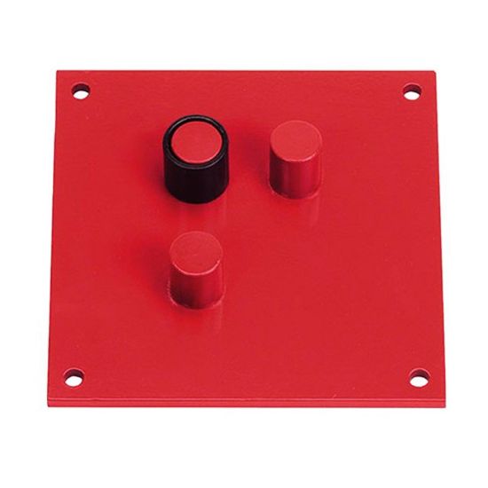 Immagine di PIASTRA PIEGAFERRO SENZA MANICO IN ACCIAIO 18x18 CM MASS