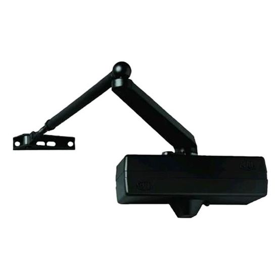 Immagine di CHIUDIPORTA MULTIFORZA CON FERMO REGOLABILE PER PORTE BATTENTE FINO A 1250 MM