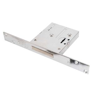 Immagine di SERRATURA DOPPIA MAPPA 4 MANDATE PER CILINDRO EUROPEO 1 CHIUSURA ENTRATA 52 MM PER INFERRIATE E CANCELLI ASSA ABLOY