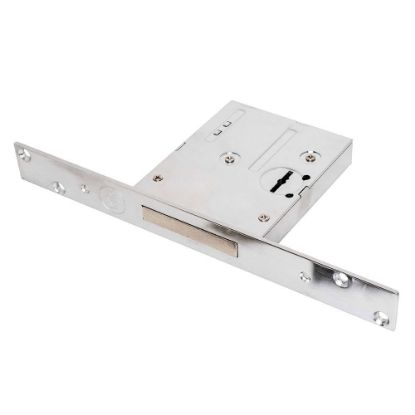 Immagine di SERRATURA DOPPIA MAPPA 4 MANDATE PER CILINDRO EUROPEO 1 CHIUSURA ENTRATA 52 MM PER INFERRIATE E CANCELLI ASSA ABLOY