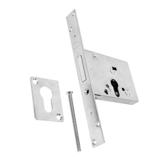 Immagine di SERRATURA A CILINDRO 3 MANDATE PER CILINDRO EUROPEO 1 CHIUSURA ENTRATA 70 MM PER INFERRIATE E CANCELLI ASSA ABLOY