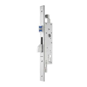 Immagine di SERRATURA PER INFISSI IN ALLUMINIO CON SCROCCO E CATENACCIO ENTRATA 25 MM FRONTALE 22 MM INTERASSE 85 MM ASSA ABLOY