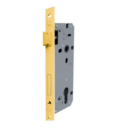 Immagine di SERRATURA INFILARE PER PORTE IN LEGNO DA INTERNO ENTRATA 40 MM INTERASSE 85 MM BORDO QUADRO ASSA ABLOY