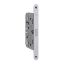 Immagine di SERRATURA INFILARE MAGNETICA PER PORTE IN LEGNO 50x132 MM SCROCCO SIMMETRICO FINITURA INOX FUNZIONE CHIAVE AGB