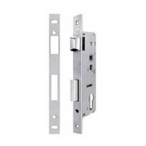 Immagine di SERRATURA DA MONTANTE 85x35 MM FRONTALE 22 MM SSS BOX PER PORTE ALLUMINIO ASSA ABLOY